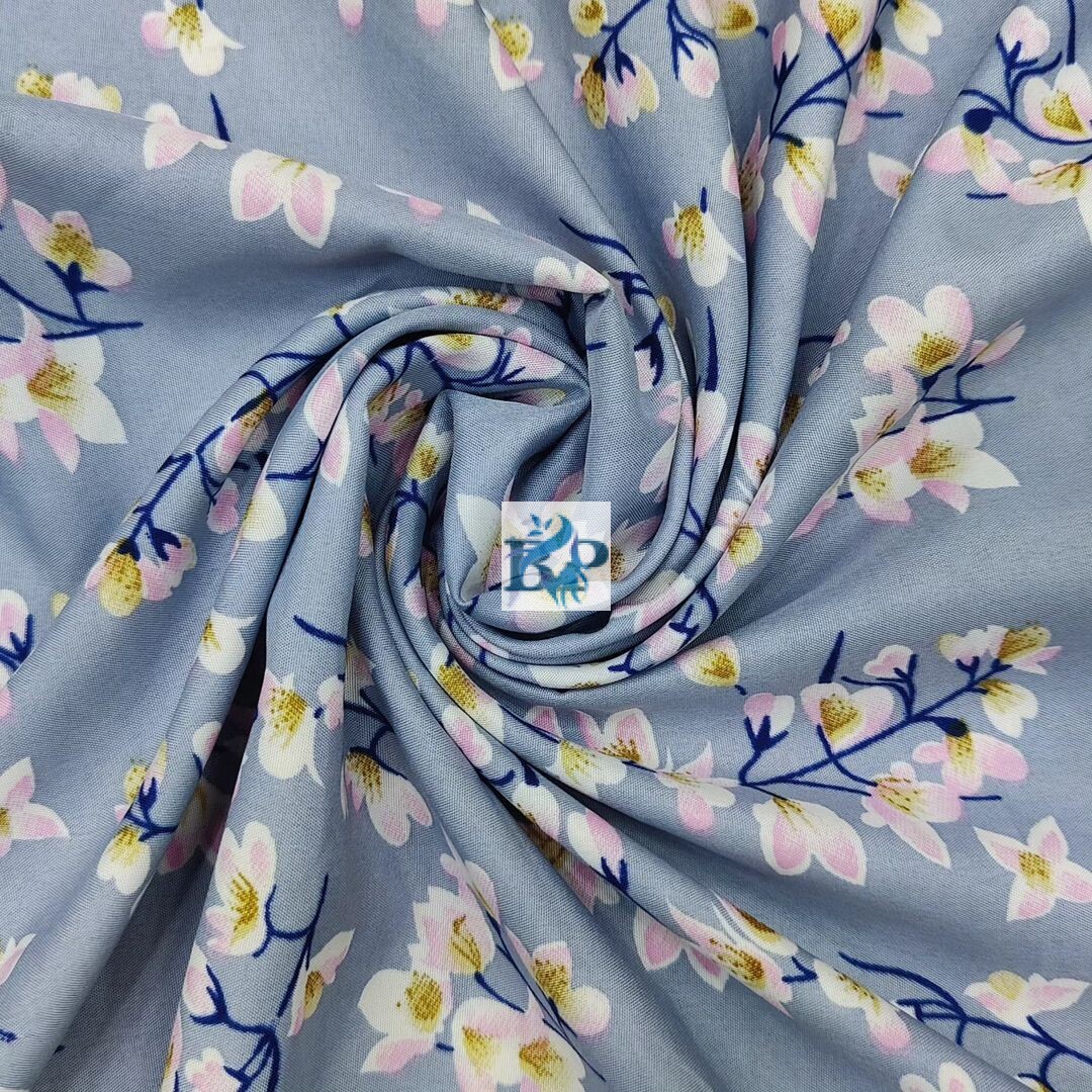 New arrivals floral printed silk fabrics