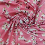 New arrivals floral printed silk fabrics