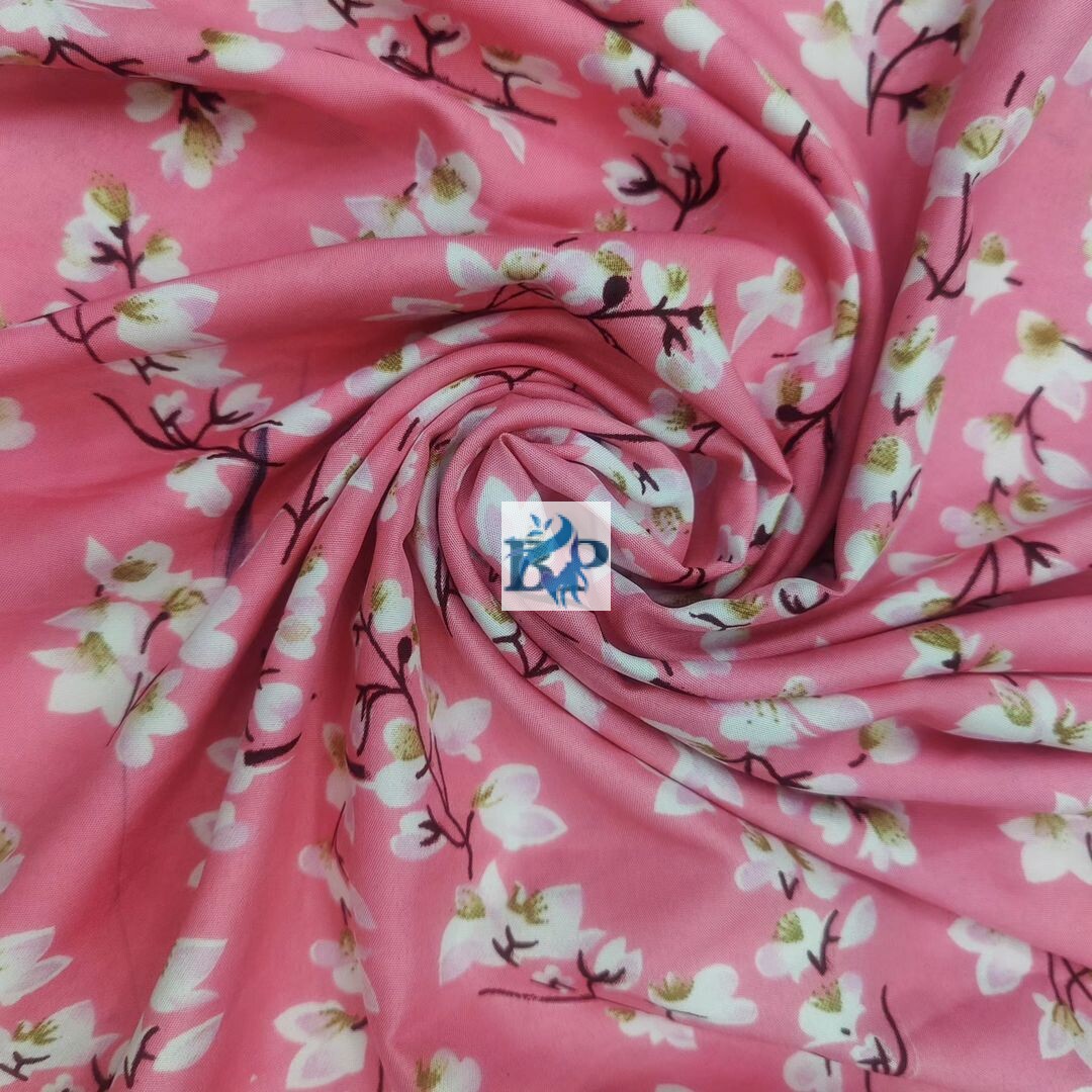 New arrivals floral printed silk fabrics