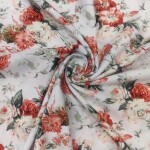 New arrivals floral printed silk fabrics are available now