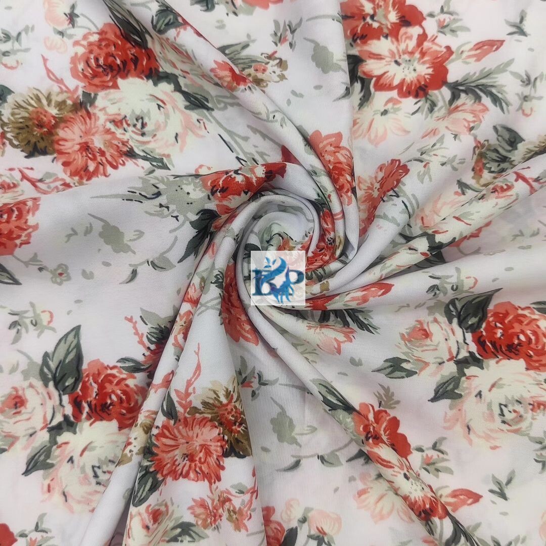 New arrivals floral printed silk fabrics are available now