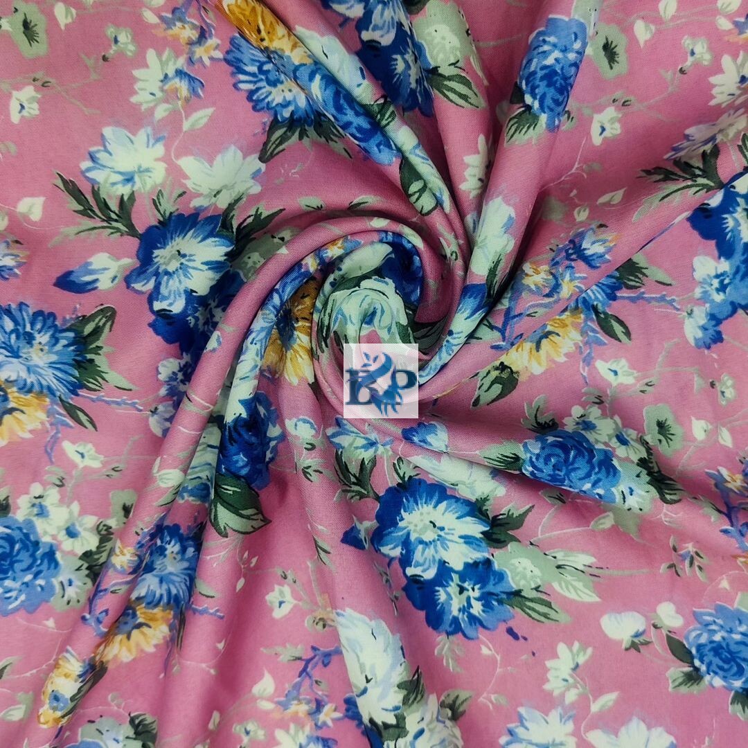 New arrivals floral printed silk fabrics are available now