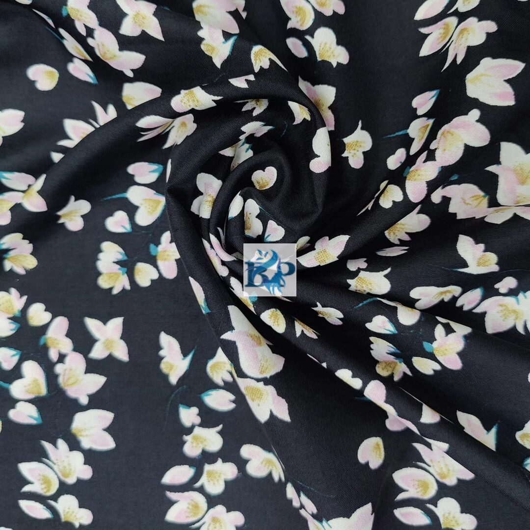 New arrivals floral printed silk fabrics