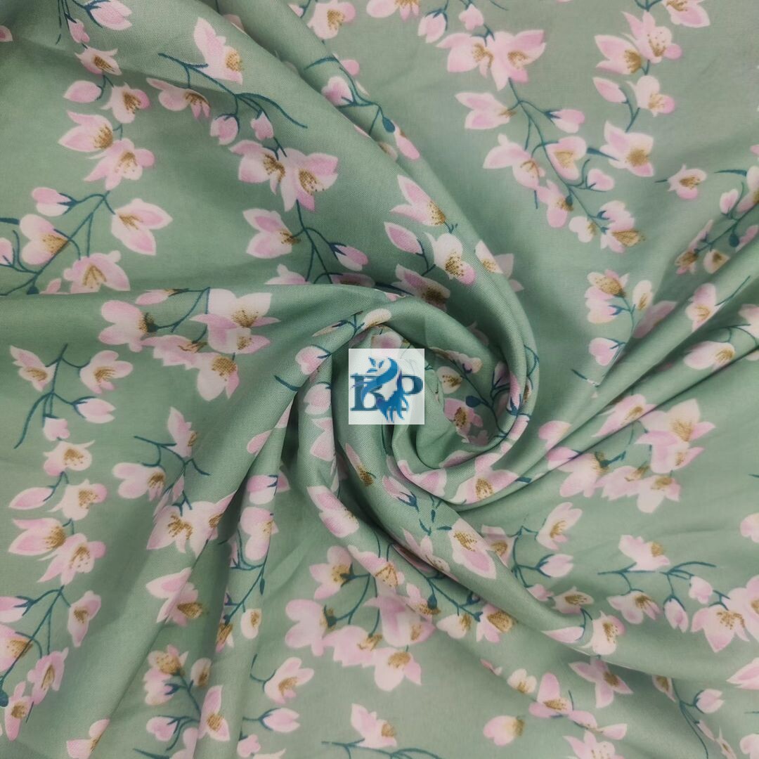 New arrivals floral printed silk fabrics