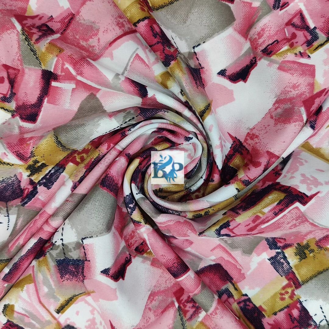 New arrivals multicolor floral printed silk fabric are available now