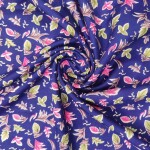 New floral printed silk fabric