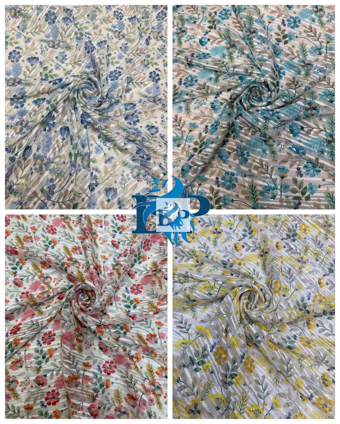Flower print chiffon georgette